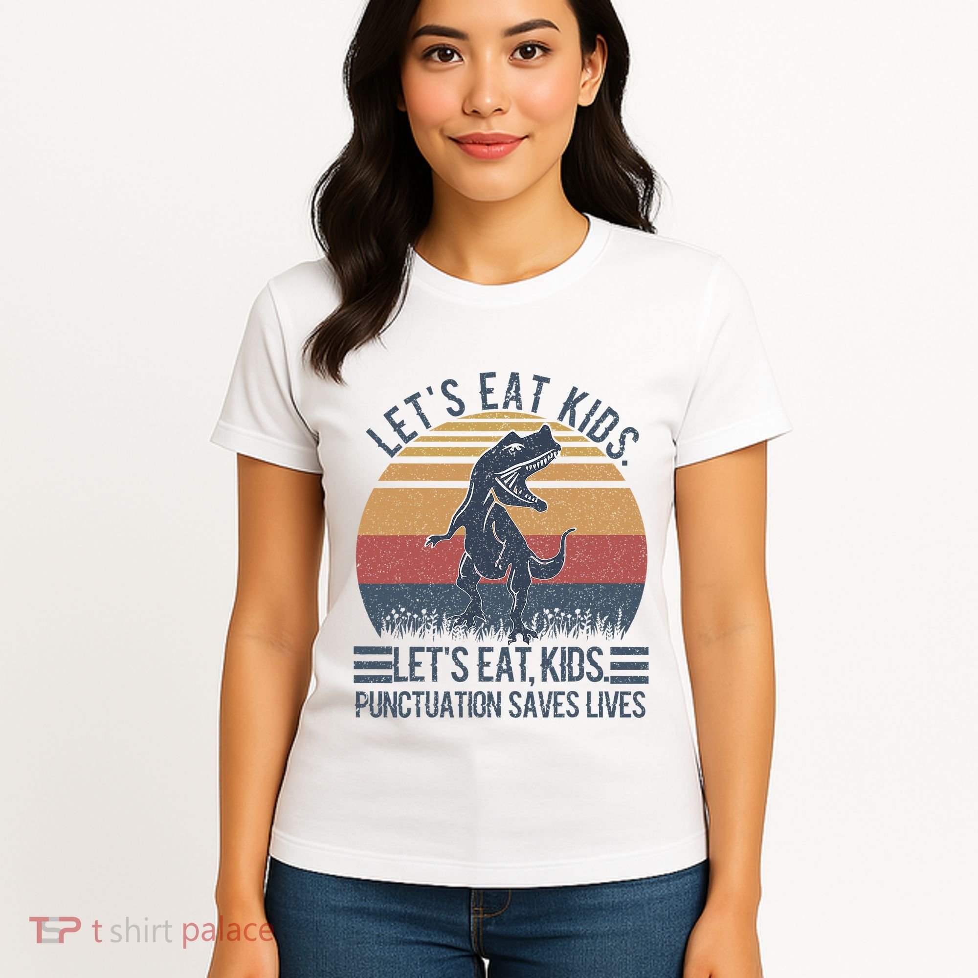 Lets Eat Punctuation Saves Lives Women's T-Shirt