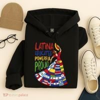 Latina Educated Powerful Proud Empowerment Poderosa Hoodie thumb 4