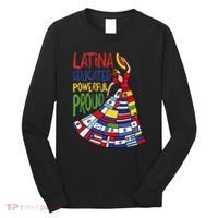 Latina Educated Powerful Proud Empowerment Poderosa Long Sleeve Shirt thumb 0