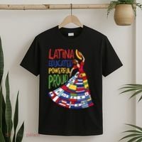 Latina Educated Powerful Proud Empowerment Poderosa T-Shirt thumb 2