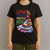 Latina Educated Powerful Proud Empowerment Poderosa T-Shirt thumb 4