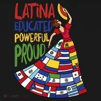 Latina Educated Powerful Proud Empowerment Poderosa Bucket Hat thumb 4
