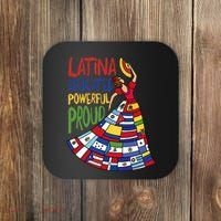 Latina Educated Powerful Proud Empowerment Poderosa Coaster thumb 0
