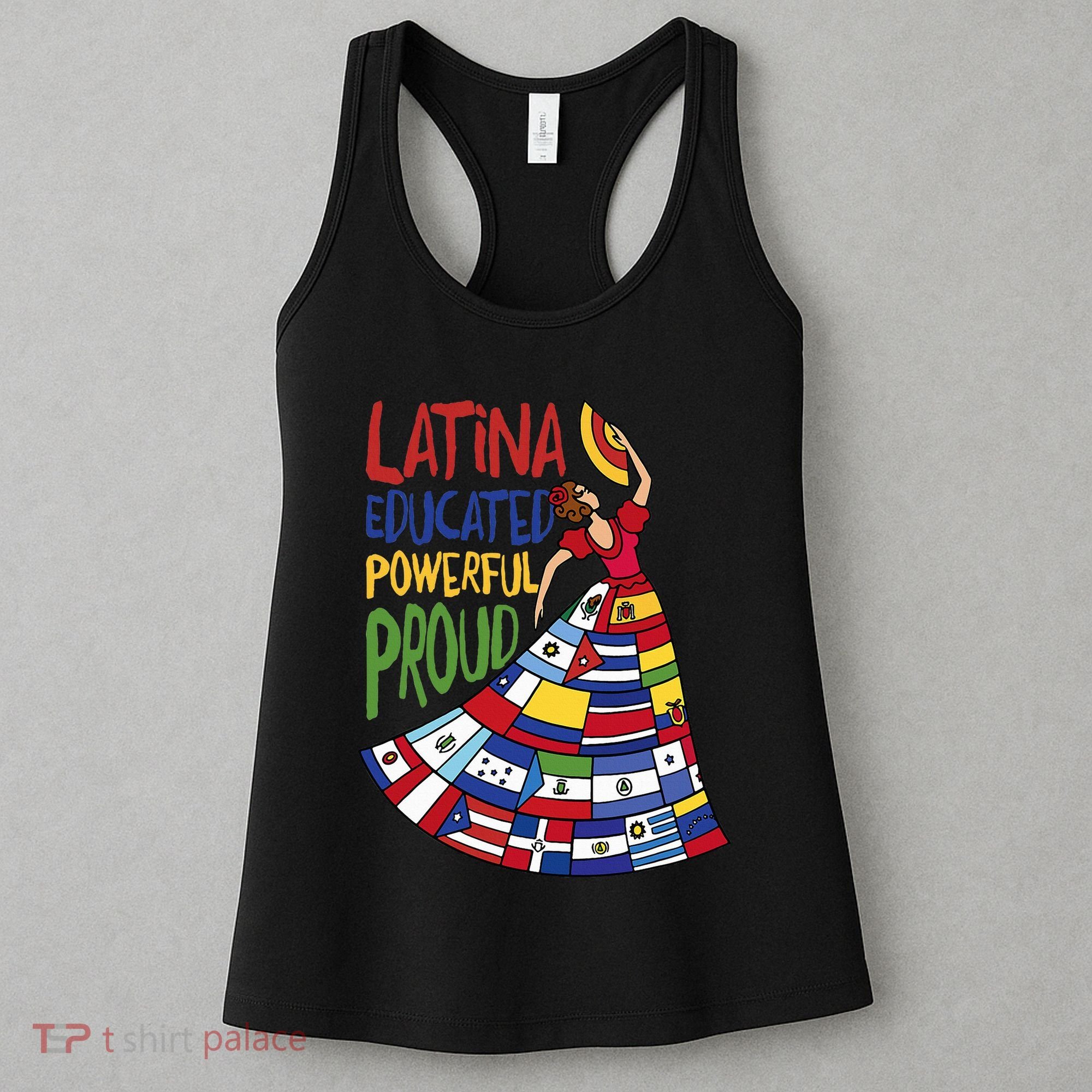 Latina Educated Powerful Proud Empowerment Poderosa Women's Tank Top
