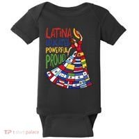 Latina Educated Powerful Proud Empowerment Poderosa Baby Bodysuit thumb 0