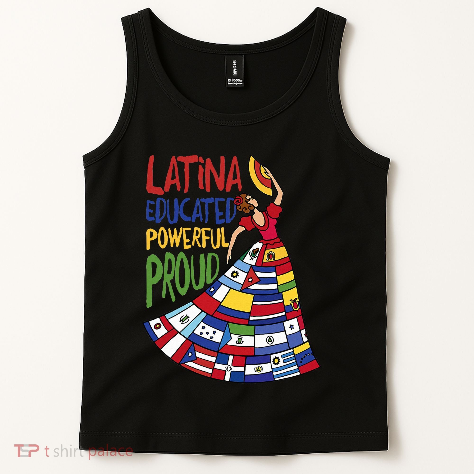Latina Educated Powerful Proud Empowerment Poderosa Tank Top