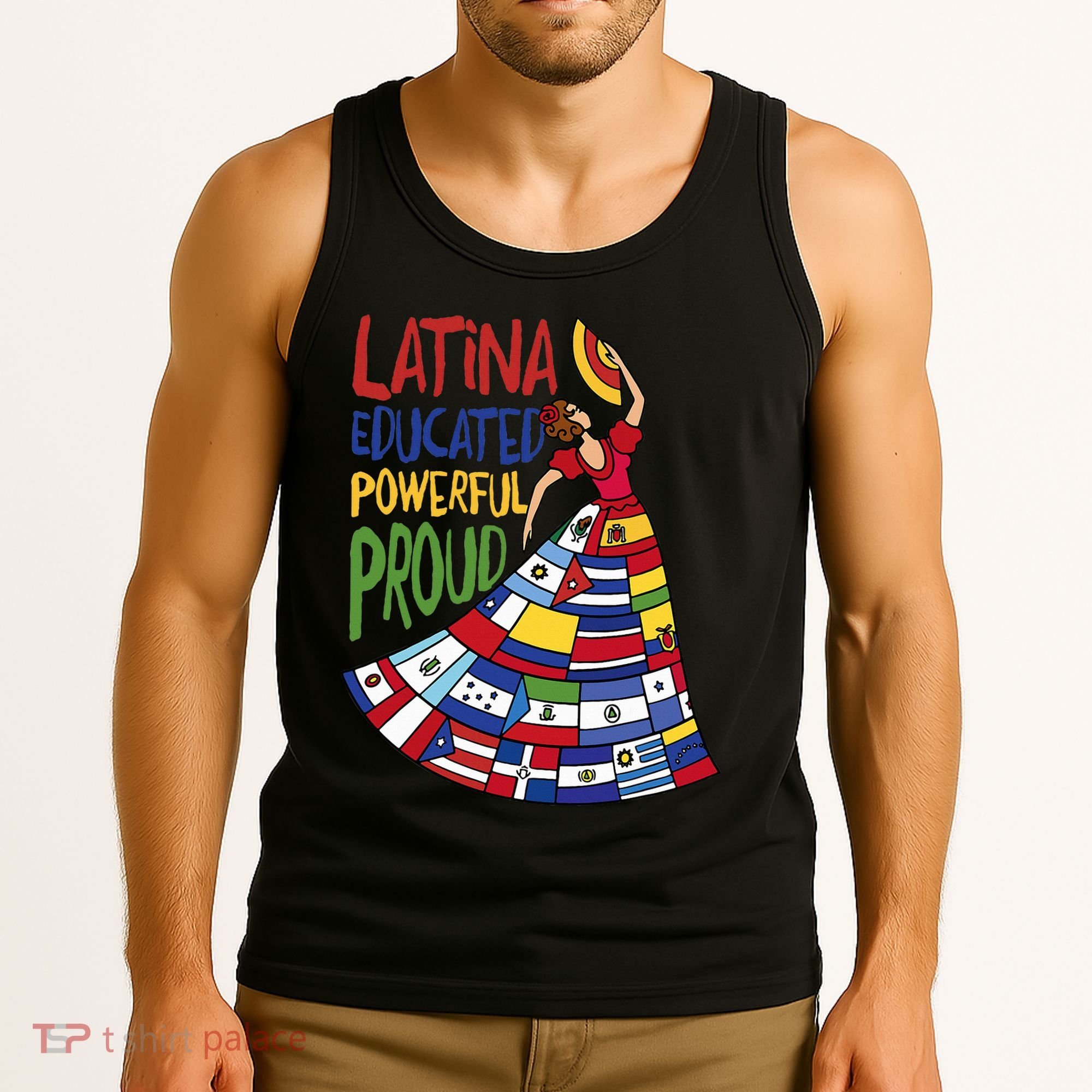 Latina Educated Powerful Proud Empowerment Poderosa Tank Top