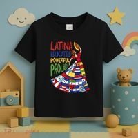 Latina Educated Powerful Proud Empowerment Poderosa Toddler T-Shirt thumb 3