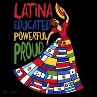 Latina Educated Powerful Proud Empowerment Poderosa Women's Long Sleeve Shirt thumb 2