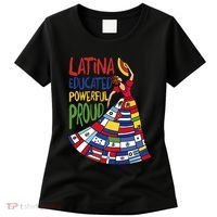 Latina Educated Powerful Proud Empowerment Poderosa Women's T-Shirt thumb 0