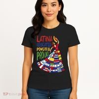 Latina Educated Powerful Proud Empowerment Poderosa Women's T-Shirt thumb 4