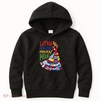 Latina Educated Powerful Proud Empowerment Poderosa Kids Hoodie thumb 0