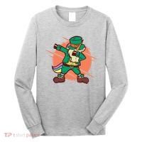 Leprechaun Dabbing Unicorn Long Sleeve Shirt thumb 0