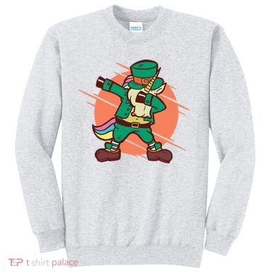 Leprechaun Dabbing Unicorn Sweatshirt