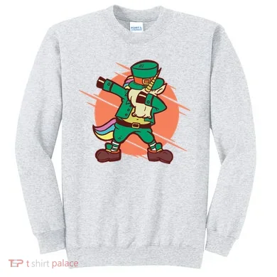 Leprechaun Dabbing Unicorn Sweatshirt