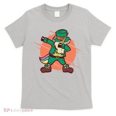 Leprechaun Dabbing Unicorn T-Shirt