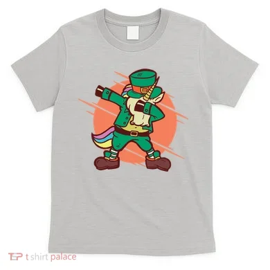 Leprechaun Dabbing Unicorn T-Shirt