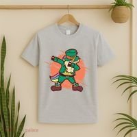 Leprechaun Dabbing Unicorn T-Shirt thumb 2