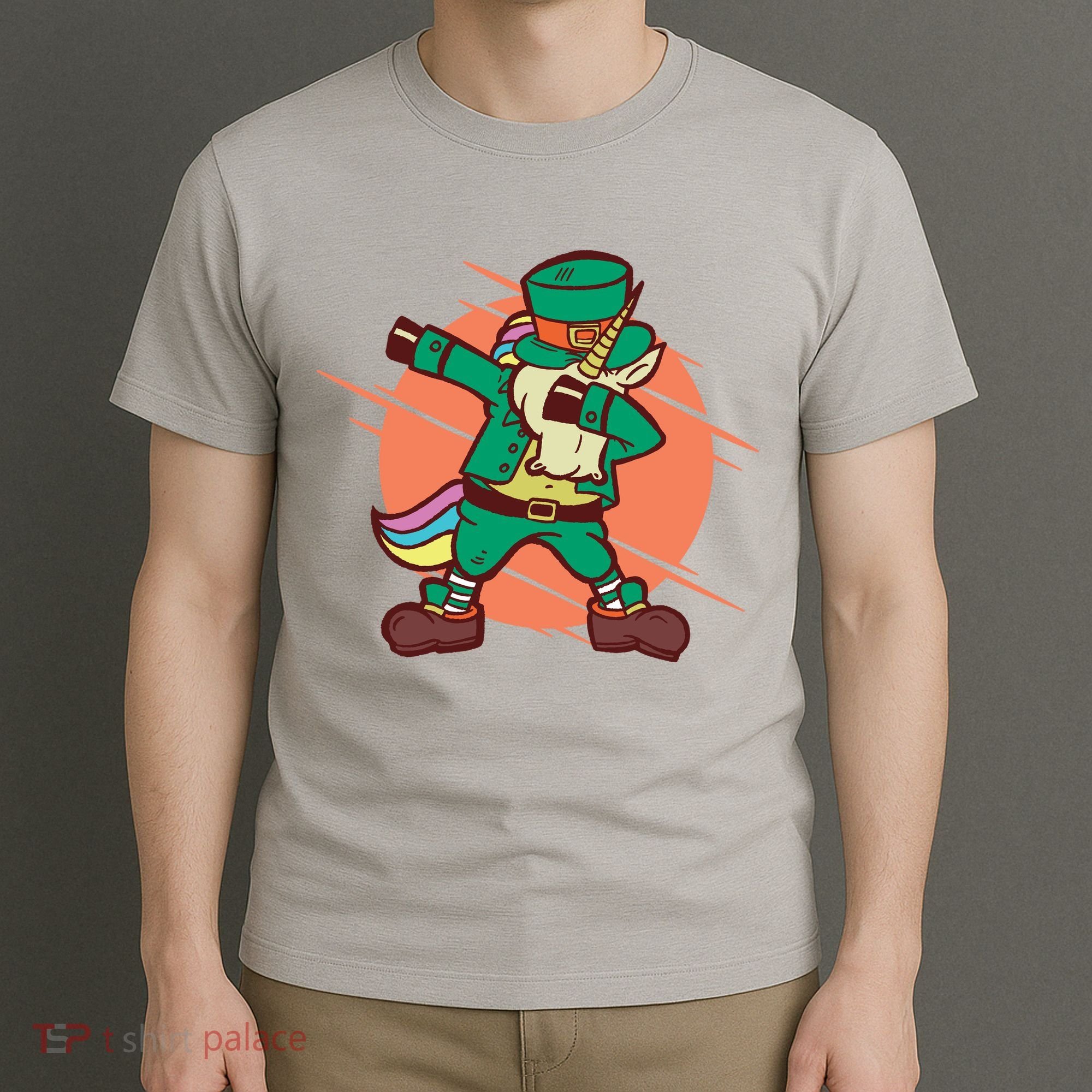 Leprechaun Dabbing Unicorn T-Shirt