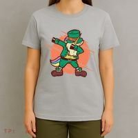Leprechaun Dabbing Unicorn T-Shirt thumb 4