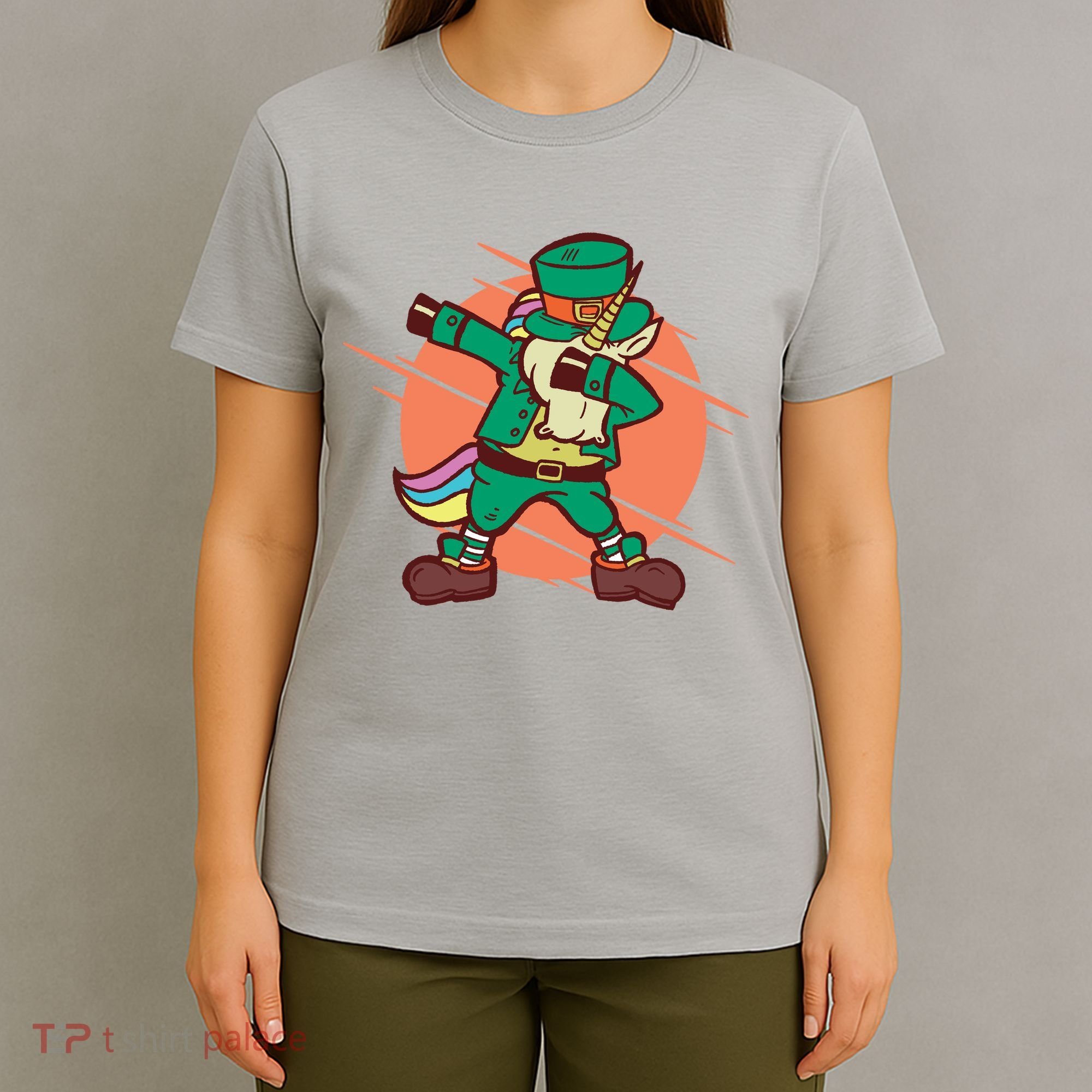 Leprechaun Dabbing Unicorn T-Shirt