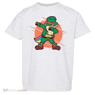 Leprechaun Dabbing Unicorn Toddler T-Shirt