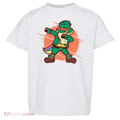 Leprechaun Dabbing Unicorn Toddler T-Shirt