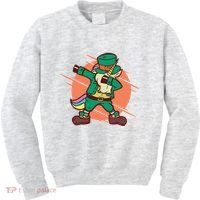 Leprechaun Dabbing Unicorn Kids Sweatshirt thumb 0