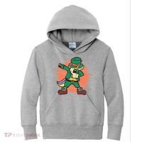 Leprechaun Dabbing Unicorn Kids Hoodie thumb 0