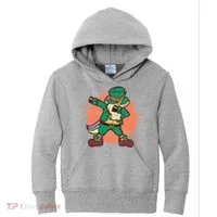 Leprechaun Dabbing Unicorn Kids Hoodie thumb 0