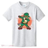 Leprechaun Dabbing Unicorn Kids T-Shirt thumb 0