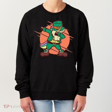 Leprechaun Dabbing Unicorn Women's Sweatshirt