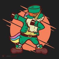 Leprechaun Dabbing Unicorn Women's Sweatshirt thumb 2