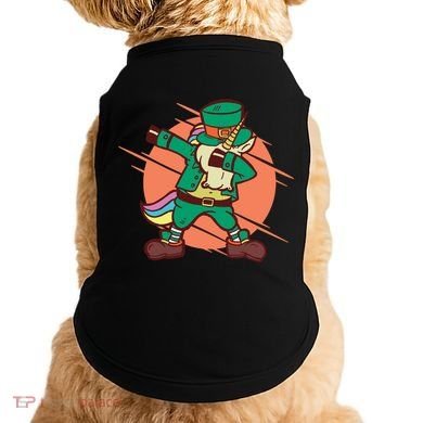 Leprechaun Dabbing Unicorn Doggie Tank