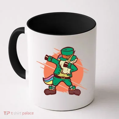 Leprechaun Dabbing Unicorn Coffee Mug