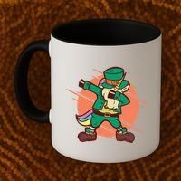 Leprechaun Dabbing Unicorn Coffee Mug thumb 2