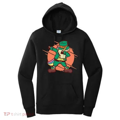 Leprechaun Dabbing Unicorn Women's Hoodie
