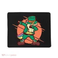 Leprechaun Dabbing Unicorn Mousepad thumb 0