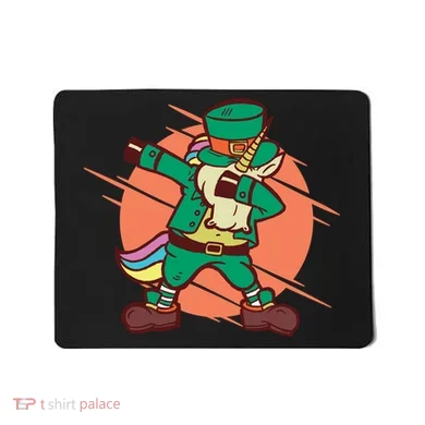 Leprechaun Dabbing Unicorn Mousepad