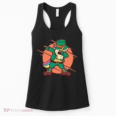 Leprechaun Dabbing Unicorn Women's Tank Top