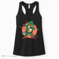 Leprechaun Dabbing Unicorn Women's Tank Top thumb 0