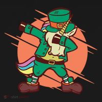 Leprechaun Dabbing Unicorn Women's Tank Top thumb 5