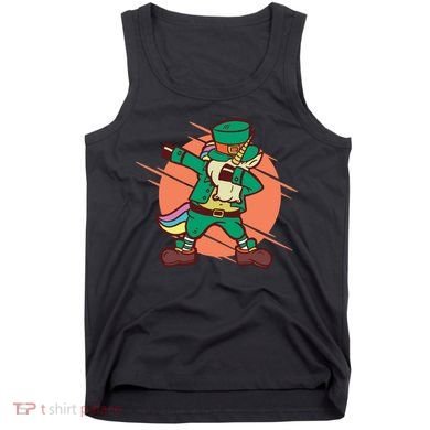 Leprechaun Dabbing Unicorn Tank Top