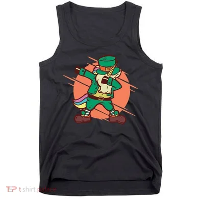 Leprechaun Dabbing Unicorn Tank Top