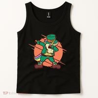 Leprechaun Dabbing Unicorn Tank Top thumb 2