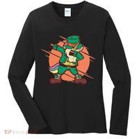 Leprechaun Dabbing Unicorn Women's Long Sleeve Shirt thumb 0