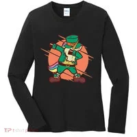 Leprechaun Dabbing Unicorn Women's Long Sleeve Shirt thumb 0