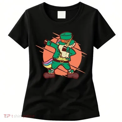 Leprechaun Dabbing Unicorn Women's T-Shirt