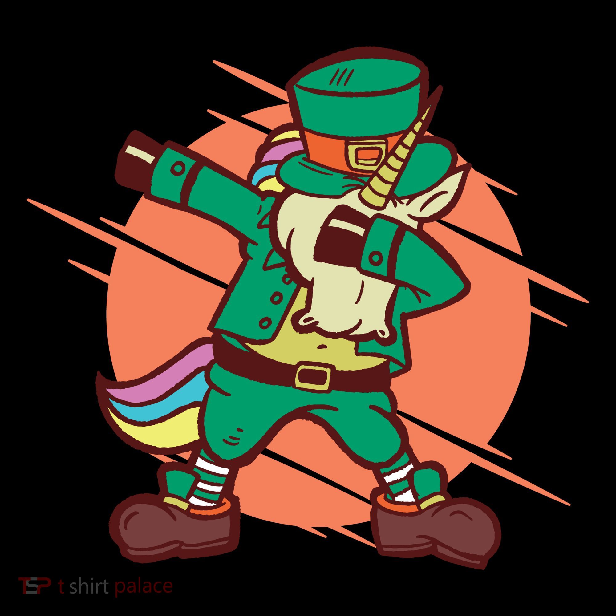 Leprechaun Dabbing Unicorn Women's T-Shirt