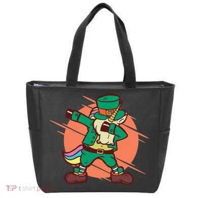 Leprechaun Dabbing Unicorn Tote Bag